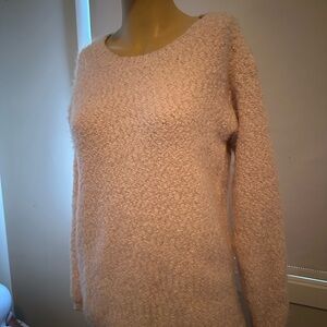 Elegant Blush Crew Neck Sweater